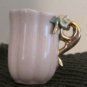 INDIVIDUAL CREAMER, SCALLOPED SIDES GOLD TRIM
