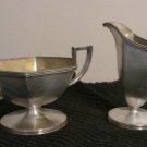 BARBOUR SILVER PLATE CREAMER & SUGAR BOWL CENTERPIECE BARBOUR SILVER PLATE CREAMER & SUGAR BOWL CENTERPIECE