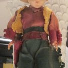 OLE WESTERN BOBBLE HEAD COWBOY DOLL WITH MOVEABLE PARTS AND PISTOL!! 7" TALL