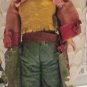 OLE WESTERN BOBBLE HEAD COWBOY DOLL WITH MOVEABLE PARTS AND PISTOL!! 7" TALL