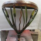 Wall Shelf Metal~Wheat feather Design~Brown~15" High, 15.25" Wide, 8" Deep Wall Shelf Metal~Wheat feather Design~Brown~15" High, 15.25" Wide, 8" Deep