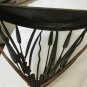 Wall Shelf Metal~Wheat feather Design~Brown~15" High, 15.25" Wide, 8" Deep