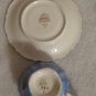 LIGHT BLUE & GOLD LINDNER KUEPS BAVARIA TEA CUP & SAUCER