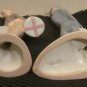 1920's VICTORIAN man and woman Colonial porcelain figurines 11" Centerpiece