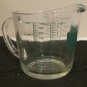 Green Lettering Anchor Hocking - FOUR Cup -  Measuring Cup Oven Originals glass
