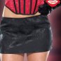 Darque Brocade Red Black Mini Skirt