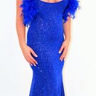 Sparkling Stretch Dress Gown Drag Queen SIZE PROM  PAGEANT