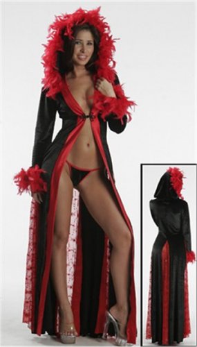 Sexy Sequin Hooded Gown  Feather Boa PLUS SIZE