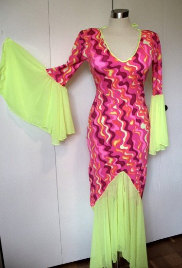 Retro Purple Swirl Plus Size Dress