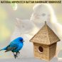 Handcrafted Eco-Friendly Rattan Birdhouse: A Natural Haven for Feathered Friends