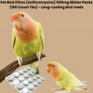 Pet Birds Bird Zithro  500mg Blister Packs for (100 Count)