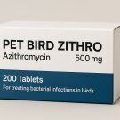 Pet Bird Zithro 500mg - 200 Tablets for Bacterial Infection Treatment in Birds
