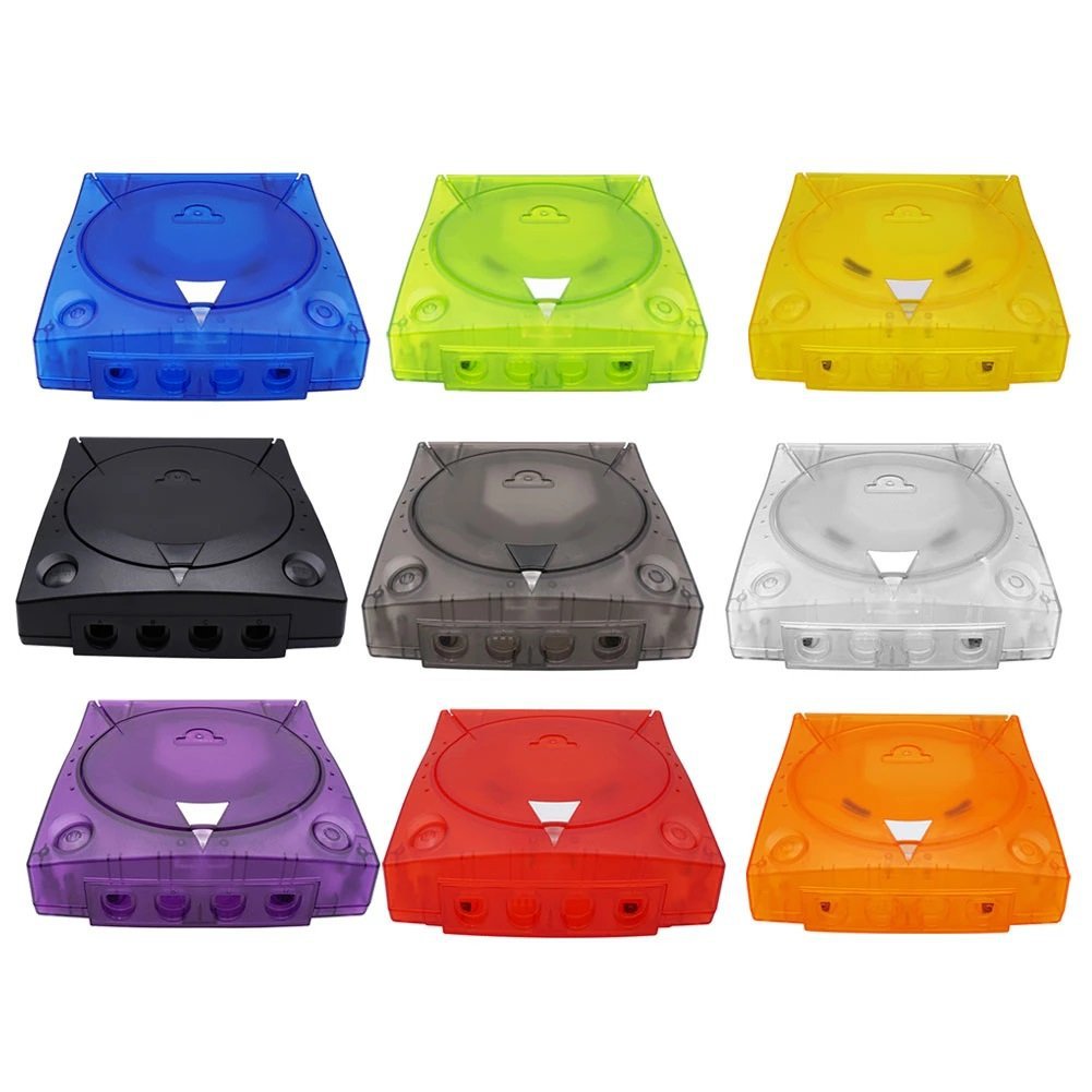 Full Housing Transparent Shell Cover DC Case Replacement For Dreamcast Console