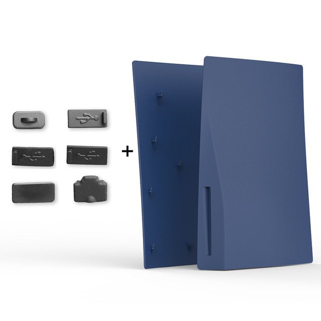 Replacement For PS5 Anti-Scratch Dustproof Blue Protective Case Faceplate Shell