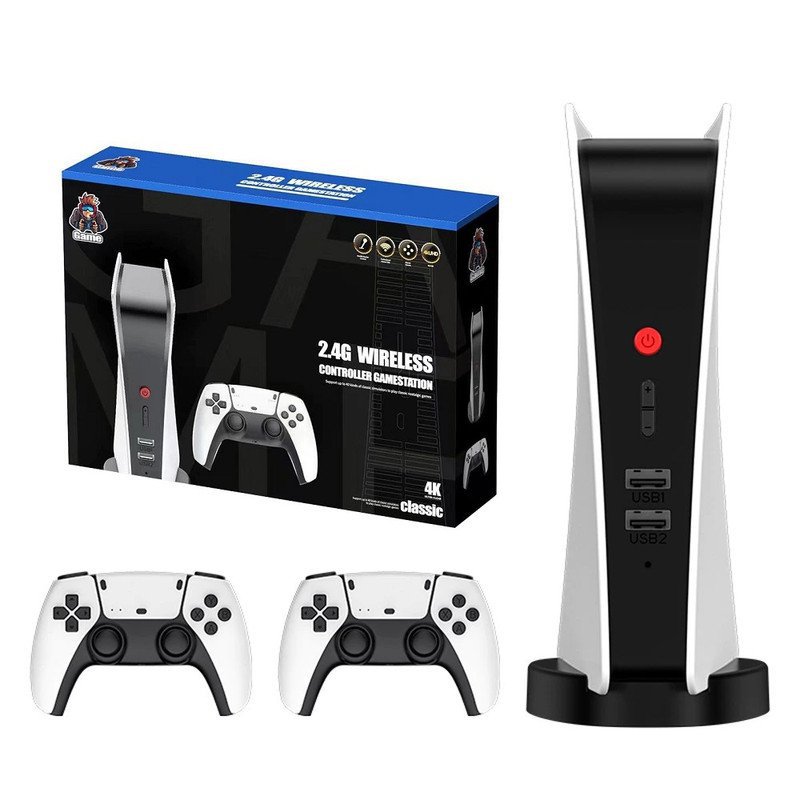 Video Game Console 64Gb Version PS5 Case Wireless Gamepad 4K Retro Box