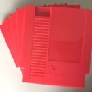 New 5 Pcs Red 72 Pins Game Cartridge Replacement Shell For NES Console