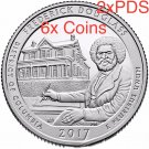 2x 2017 PDS Frederick Douglass National Historic Site Park Quarter Mint PDS 6 US COINS