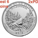 2x 2019 River of No Return Wilderness ID Quarters PDS Frank Church 6 US Coins