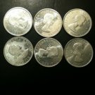 1x Canada Dollar Silver GEM BU UNC Mint Elizabeth Charlottetown Quebec 1964 1 US Coin