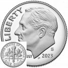 2 US Coins 2023 SS Dime Roosevelt 99.9% SILVER CLAD PROOF US Mint Sets Best 10¢ Cents