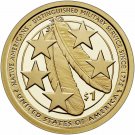 3 US Coins Dollar 2021 PDS SACAGAWEA NATIVE AMERICAN US Military Service ROLL PROOF