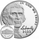 2023 New Lowest Coin S Jefferson Nickel US Mint Proof Set Early Strike Nickle 5¢ 1 US Coin