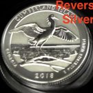 2018 S REVERSE 90% Silver Proof Park Quarter Cumberland Island National Seashore 1 US Coin