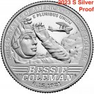 SILVER PROOF .999 2023 S Bessie Coleman Pilot American Women Series Quarter 1 US Coin