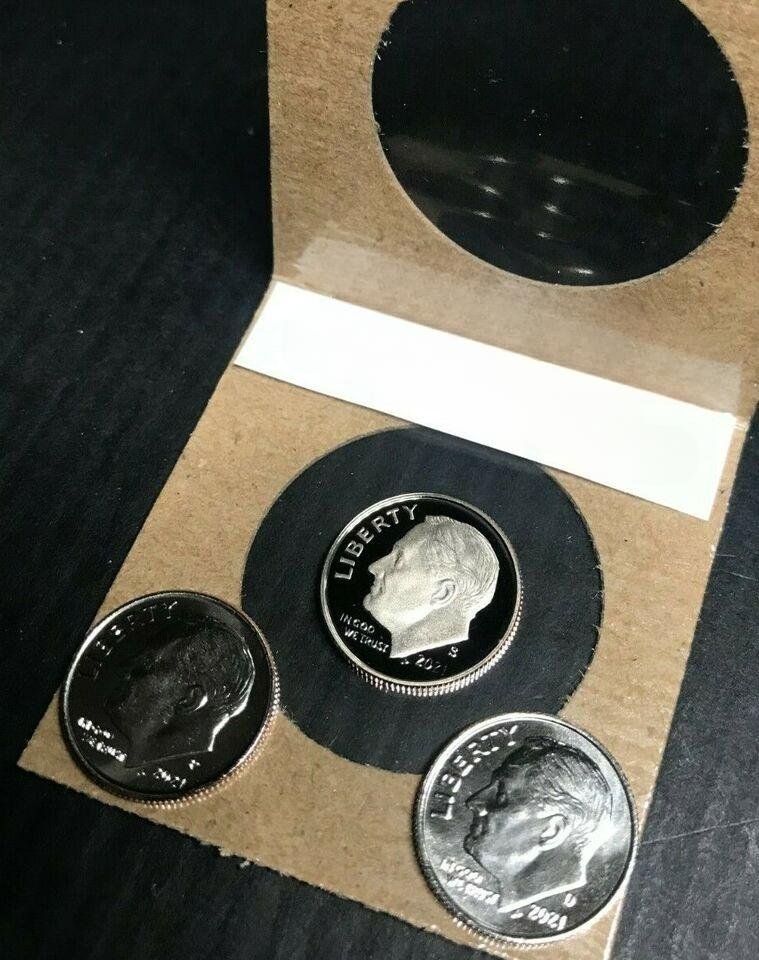 2021 Dime Roosevelt UNCIRCULATED US MINT SET PDS CLAD PROOF 10&Acirc;&cent; 3 US Coins Cents