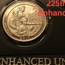 Set 1 US Coin 2017 S Ellis Island Park Quarter NJ 225th Enhanced UNC ATB via US Mint