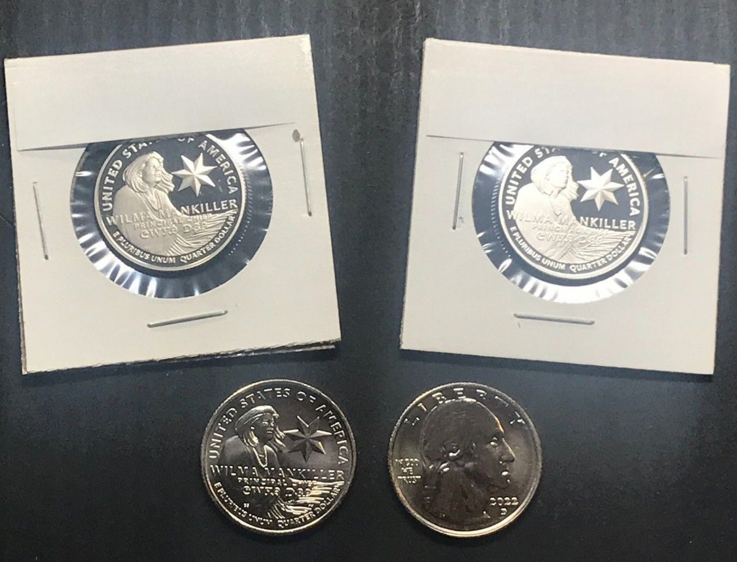 2022 PDSS US MINT SET BU Clad 999 Silver Proof Wilma Mankiller Quarter PD UNC 4 US Coins