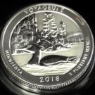 1 US Coin 2018 S REVERSE Voyageurs Island Silver 90% Proof Park Quarter Minnesota New ATB