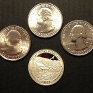 4 US Coins 2014 PDSS Great Smoky National Park Quarter Clad Bis 90% Silver Proof