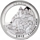 1 US Coin 2012 S Clad Proof Acadia National PARK QUARTER The Beautiful ATB Maine America