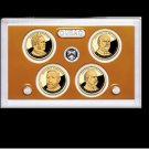 4 US Coins Set 2012 S Presidential Dollars PROOF W Box & COA Mint Cleveland Harrison