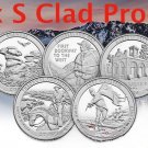 2016 S Mint Proof Set ATB Clad Quarters No Box or COA Shawnee Ft Moultrie 5 US Coins