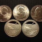 2014 Great Smoky National Park Quarters Clad 90% Silver Proof PDSSS 5 US Coins