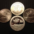 4 US Coins 2013 PDSS Quarters Ft McHenry National Memorial MD 90% Silver Proof
