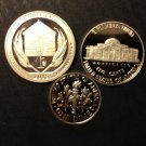 3 US Coins S Dime Nickel Quarter Homestead National Park 2015 Clad Proof US Mint 5¢ 10¢ 25¢