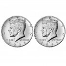 2 US Coins New LOW COST Coins BU 2022 P&D Kennedy Half Dollars PD US MINT 50¢ Piece Clad