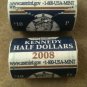 2 US Coins PD Kennedy 2008 Half Dollar Set GEM BU From MINT ROLL Clad No Silver 50 Cent