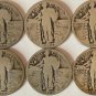 25c P D S Liberty Head Rare 25 Cents Standing Liberty Silver Quarter Dollar 1 US Coin