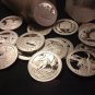 1 Troy 5 US Coins Ounce Proof Silver Round Quarter 90% Silver Lot 2005 2015 2016 2017