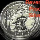 1 US Coin S REVERSE Pictured Rocks Lakeshore 2018 90% Silver Proof Park Quarter Michigan