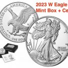 1 US Coin W AMERICAN EAGLE SILVER Dollar 2023 PROOF West Point US Mint 1oz .999 BOX C