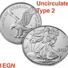 W AMERICAN EAGLE SILVER Dollar UNC West Point US Mint 1oz .999 BOX 2021 1 US Coin