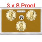 2016 S Presidential Dollars Nixon Ford Reagan PROOF New US Mint Set 3 US Coins