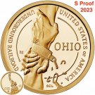 2023 S PROOF Underground Railroad American Innovation Ohio Dollar Hand Chain 1 US Coin