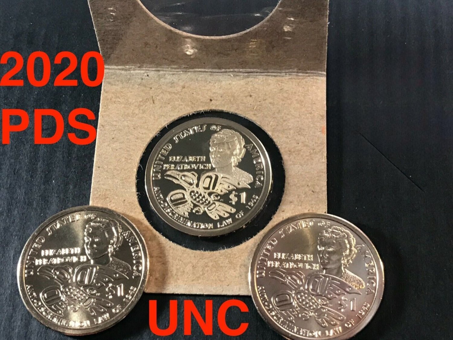 2020 PDS US Mint UNCIRCULATED Set SACAGAWEA Native American PROOF 3 US Coins Dollar