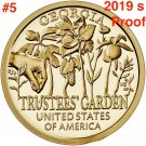 1 US Coin 2019 S American Innovation PROOF Dollar Georgia TRUSTEES GARDEN